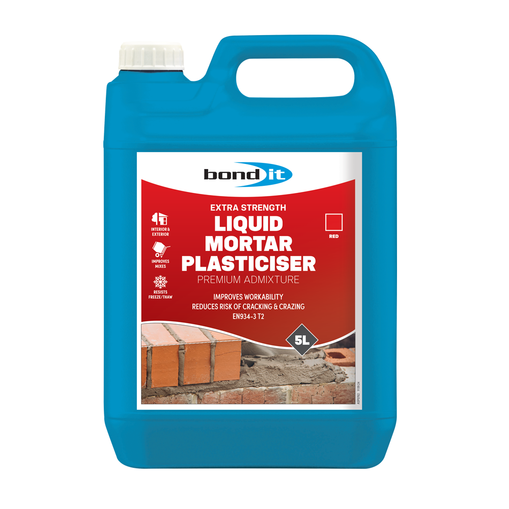 BONDIT LIQUID MORTAR PLASTICISER RED 5L st